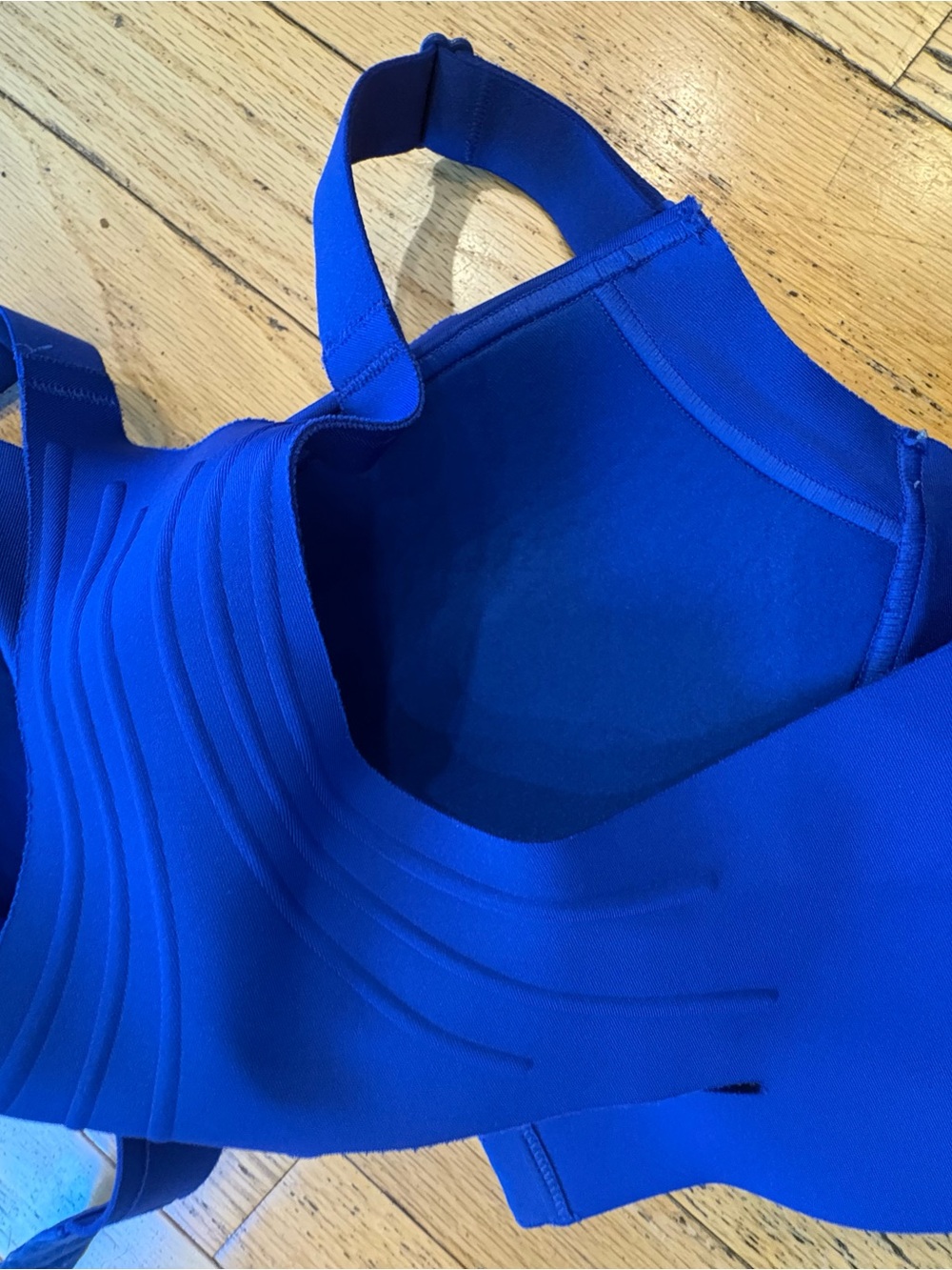 NWOT Seamless high impact Racerback Sports Bra - Royal Blue - Picture 4 of 6
